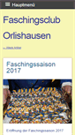 Mobile Screenshot of faschingsclub-orlishausen.de